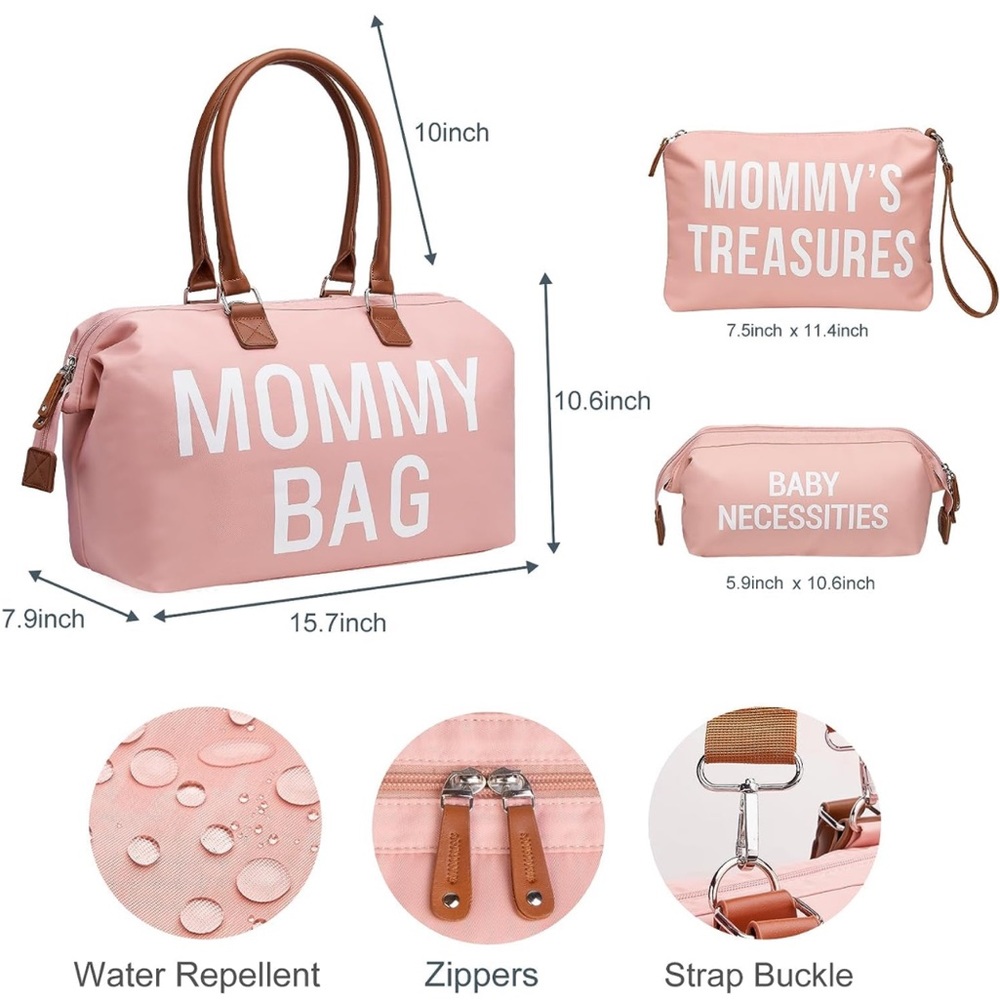 Pink Diaper Bag Set - Picture 3 of 10